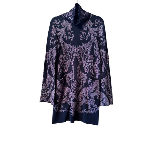 Free People Modern Love Mini Sweater Dress Pockets Funky Casual S Boho Chic - Picture 3 of 8